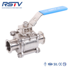 3PC Floating Stainless Steel Clamp Type Ball Valve